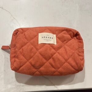 Sezane Pink Quilted Pouch